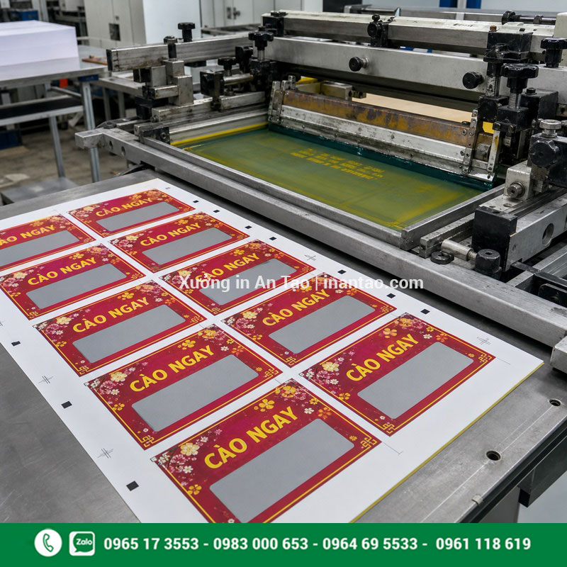 Gia công lớp phủ thẻ cào tại xưởng in Quy trình sản xuất và gia công thẻ cào