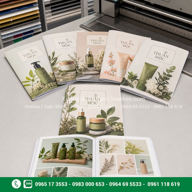 In catalogue số lượng ít In catalogue số lượng ít với bộ catalogue A5 hoàn chỉnh