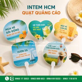 In quạt theo yêu cầu: thiết kế đẹp, in rõ và giao đúng hẹn