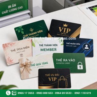 In thẻ nhựa PVC theo yêu cầu, bền đẹp, giá tốt tại HCM