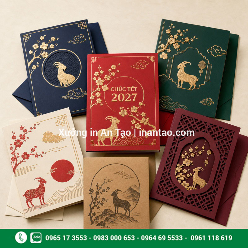 Mẫu thiệp chúc Tết đẹp dành cho doanh nghiệp Bốn mẫu thiệp chúc Tết đẹp theo phong cách truyền thống và hiện đại