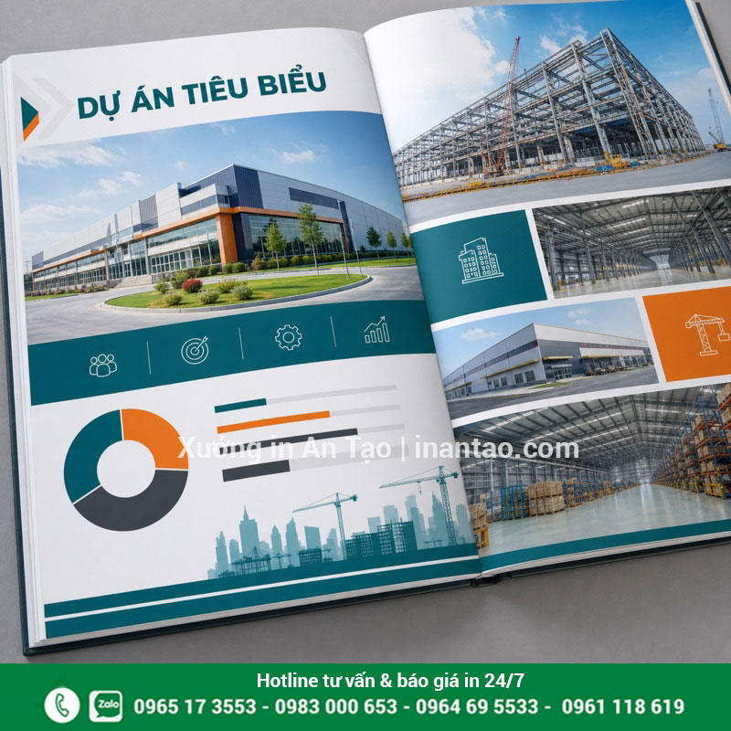 Gia công bìa profile công ty cao cấp Bìa profile công ty cán mờ kết hợp UV và ép kim