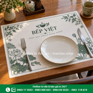 In giấy lót bàn theo yêu cầu, đẹp và tiết kiệm tại TPHCM