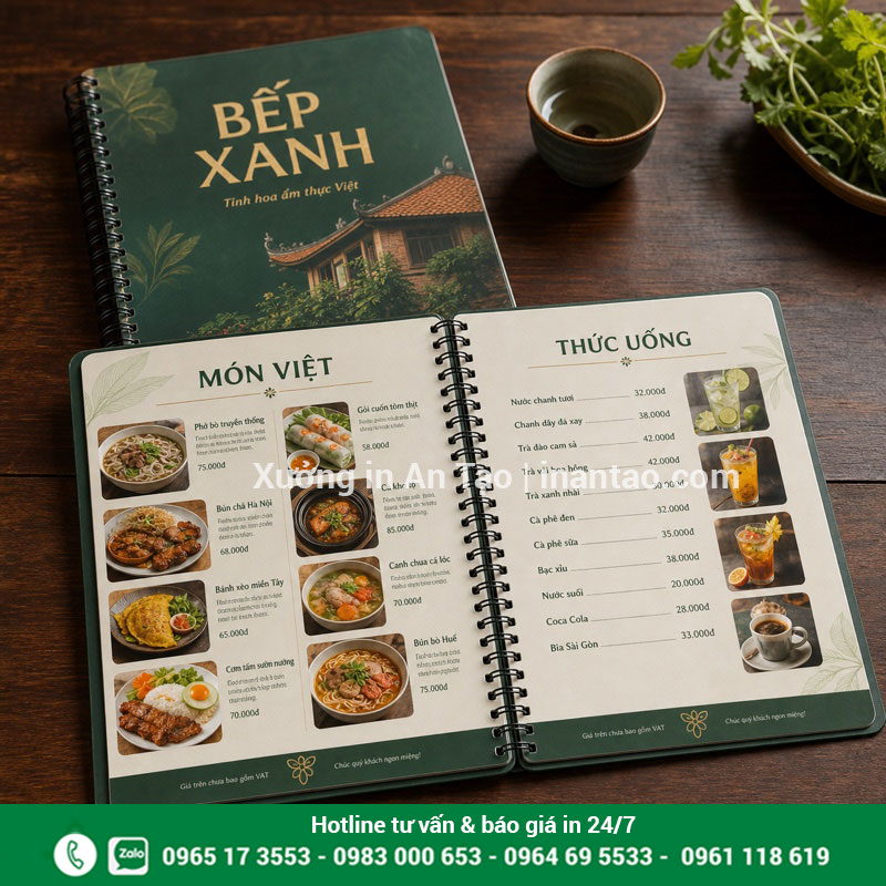 In menu nhựa bền đẹp theo yêu cầu tại TPHCM Mẫu in menu nhựa chống nước hoàn thiện tại intemhcm.com