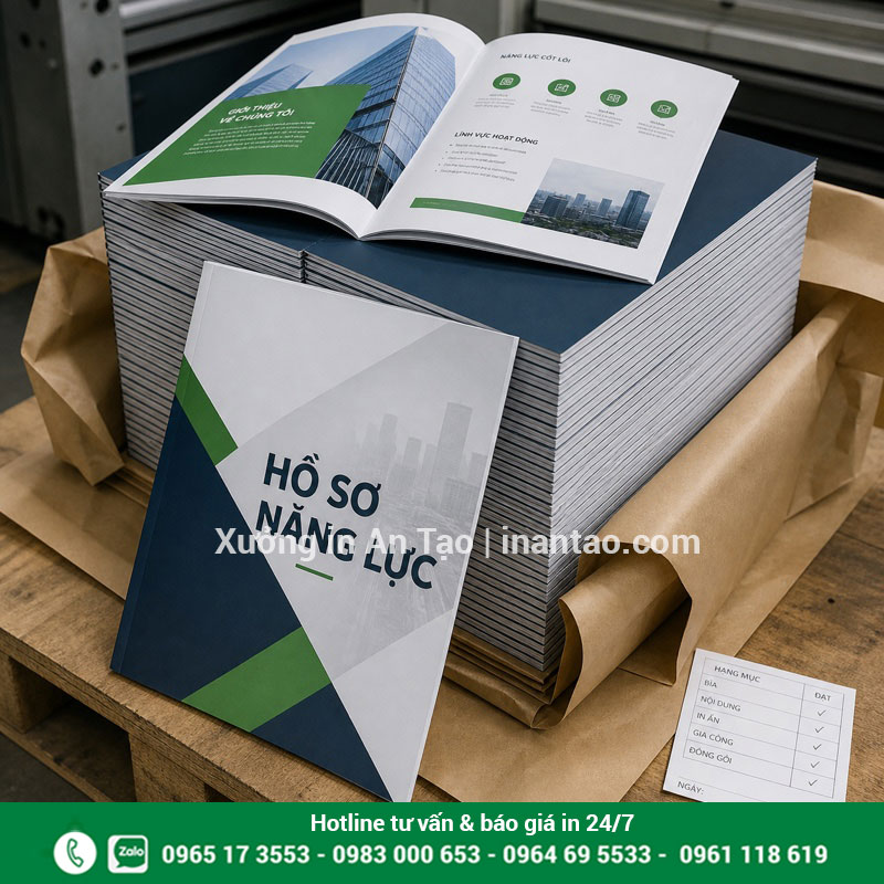 In profile giá rẻ theo số lượng tại TPHCM Chồng profile công ty in số lượng lớn đã hoàn thiện