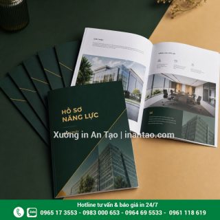 In profile công ty sắc nét, đúng màu, tối ưu chi phí tại TPHCM