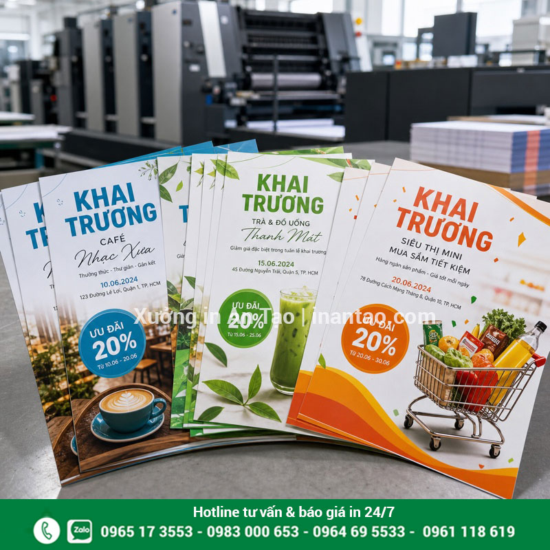 In tờ rơi giá rẻ, sắc nét theo yêu cầu tại TPHCM Mẫu in tờ rơi quảng cáo nhiều màu đã hoàn thiện tại intemhcm.com