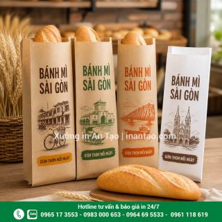 In túi bánh mì theo yêu cầu, giá xưởng tại TP HCM