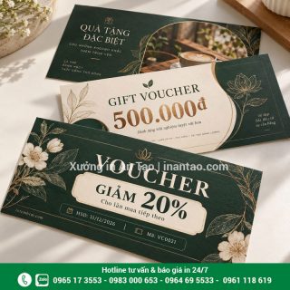 In voucher theo yêu cầu tại TPHCM: chọn mẫu đẹp, tối ưu chi phí