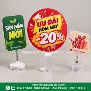 Wobbler quảng cáo: chọn mẫu, chất liệu và báo giá in tại TP HCM